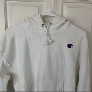 White Champion Hoodie